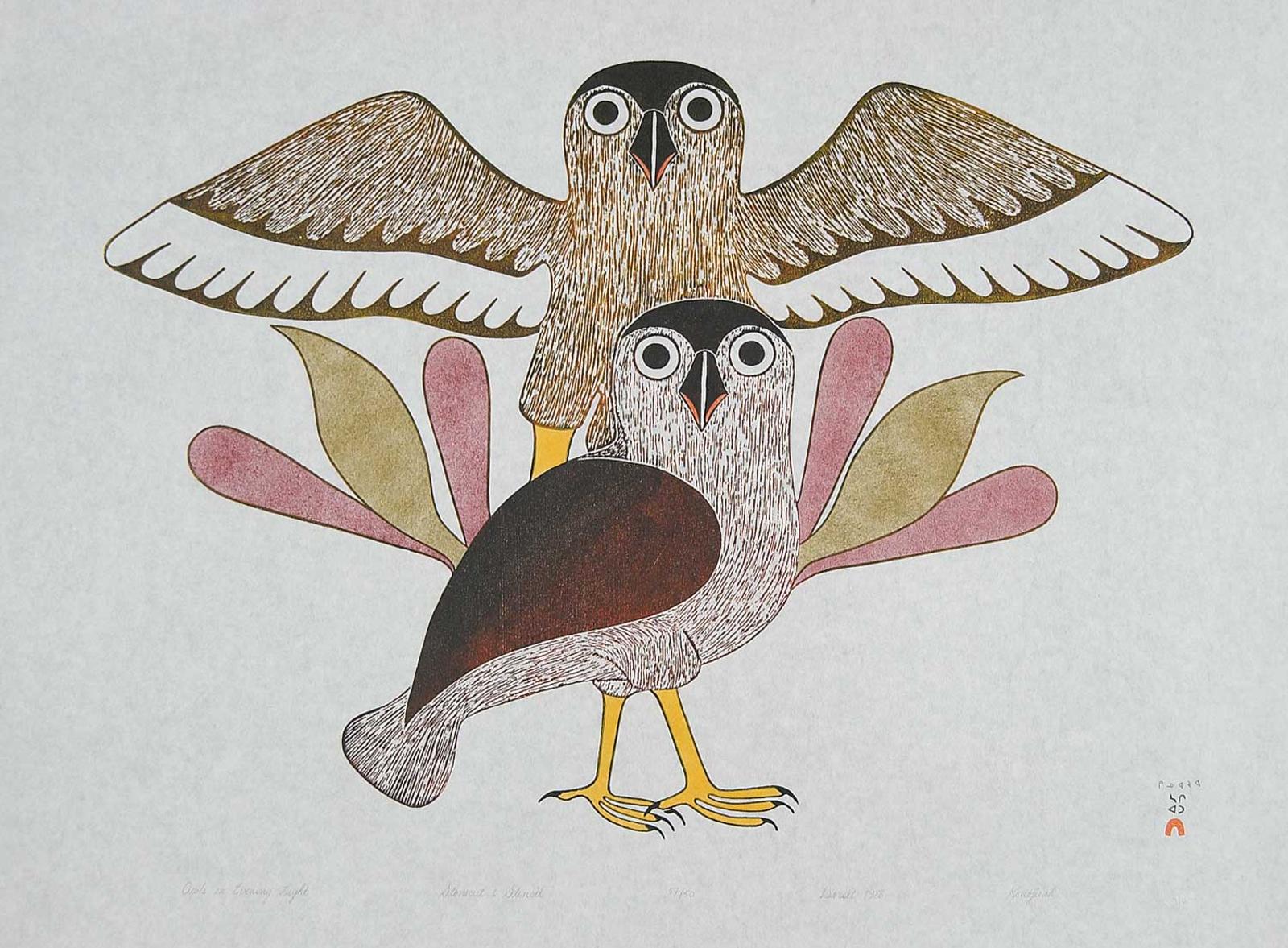 Ashevak - Owls in Evening Light #37/50
