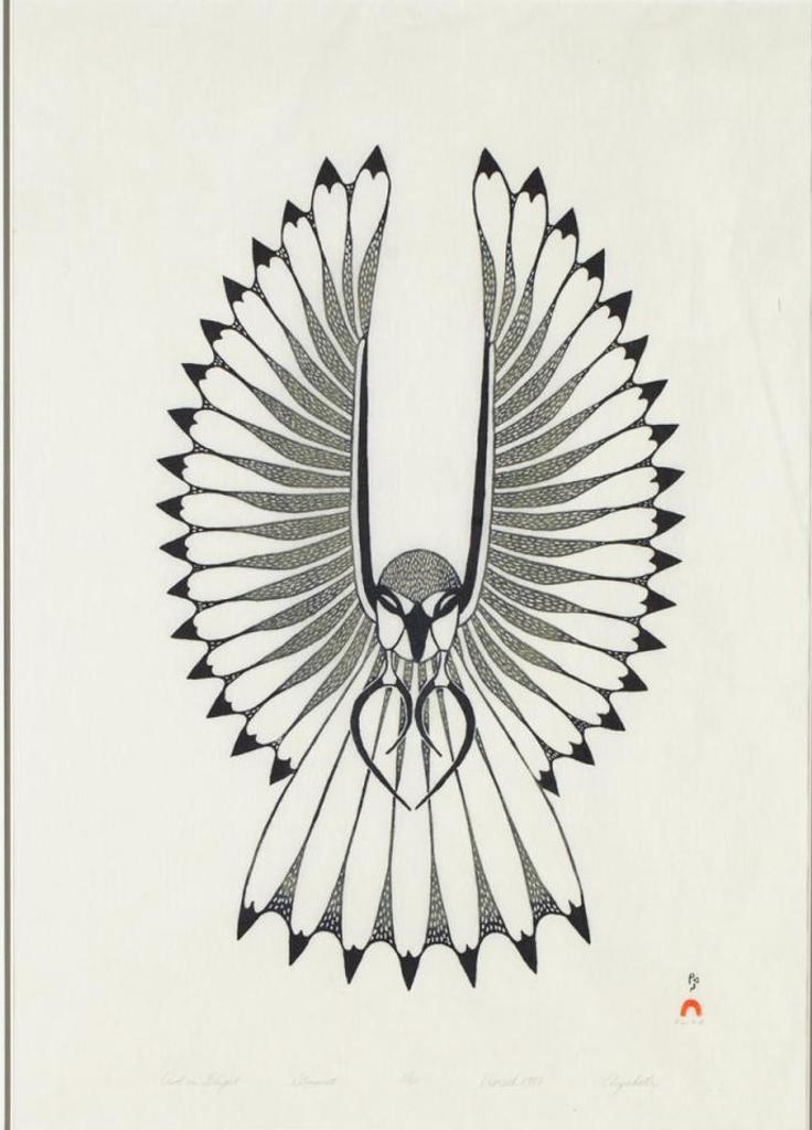 Eliyakota Samualie (1939-1987) - Owl In Flight