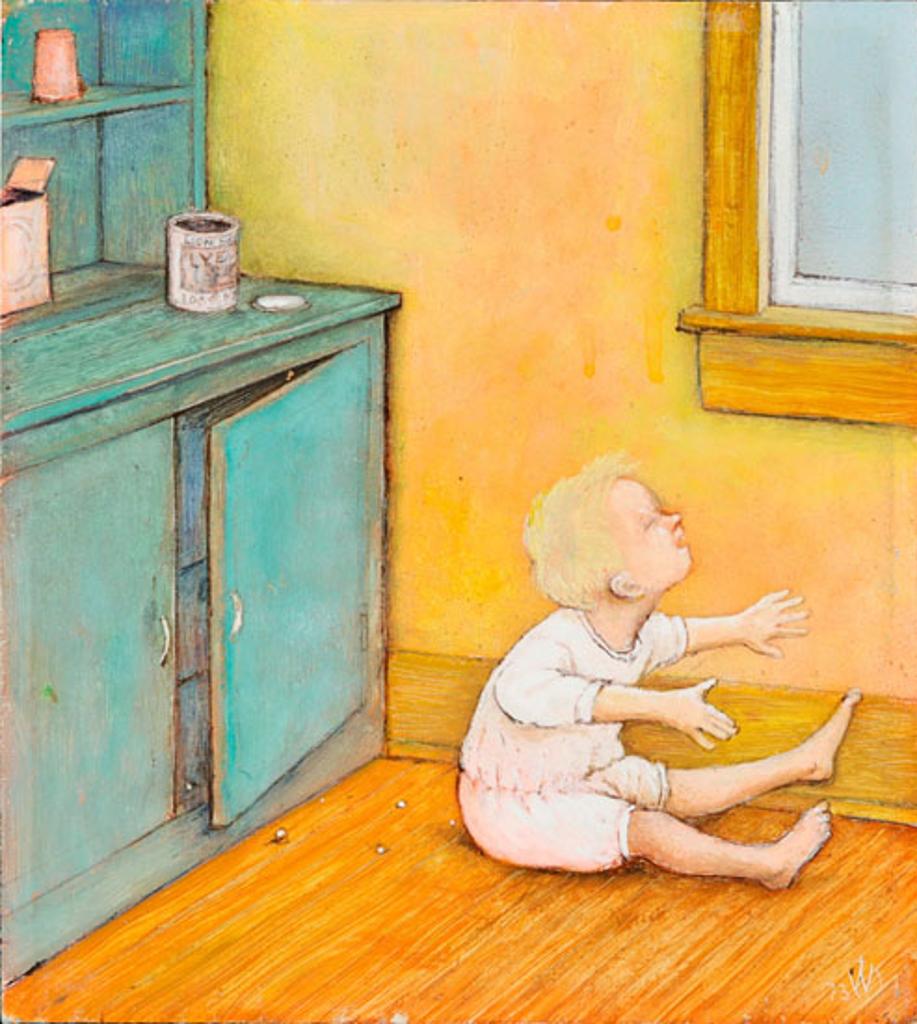 William Kurelek (1927-1977) - Sitting on Lye