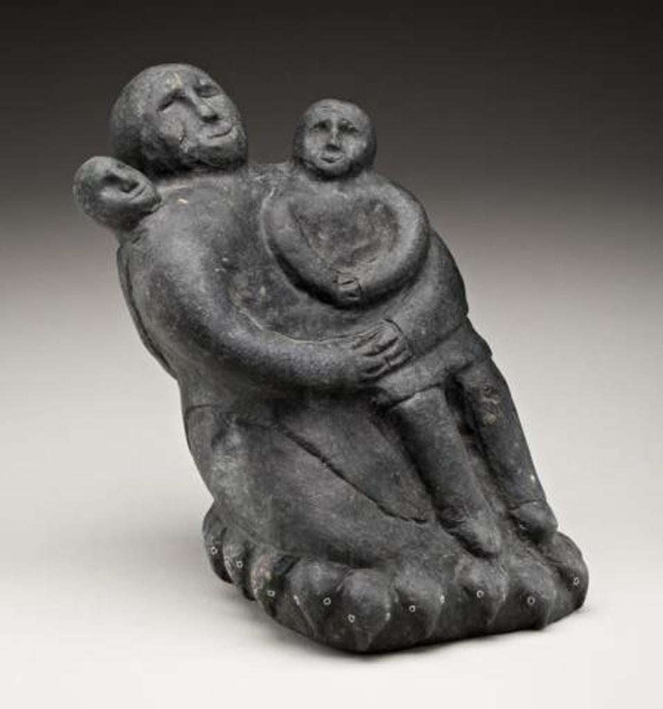 Miriam Nanurluk Qiyuk (1933) - Mother, Children and Birds