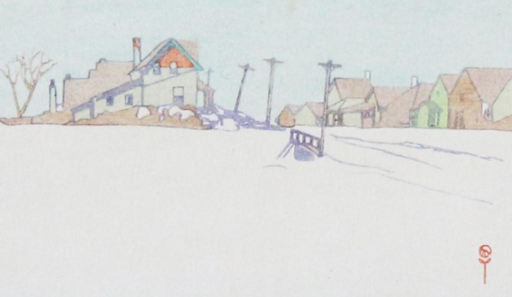 Walter Joseph (W.J.) Phillips (1884-1963) - A Suburban Street; 1920