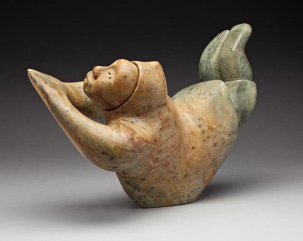 Abraham Anghik Ruben (1951) - Shaman Swimming to the Sea Goddess