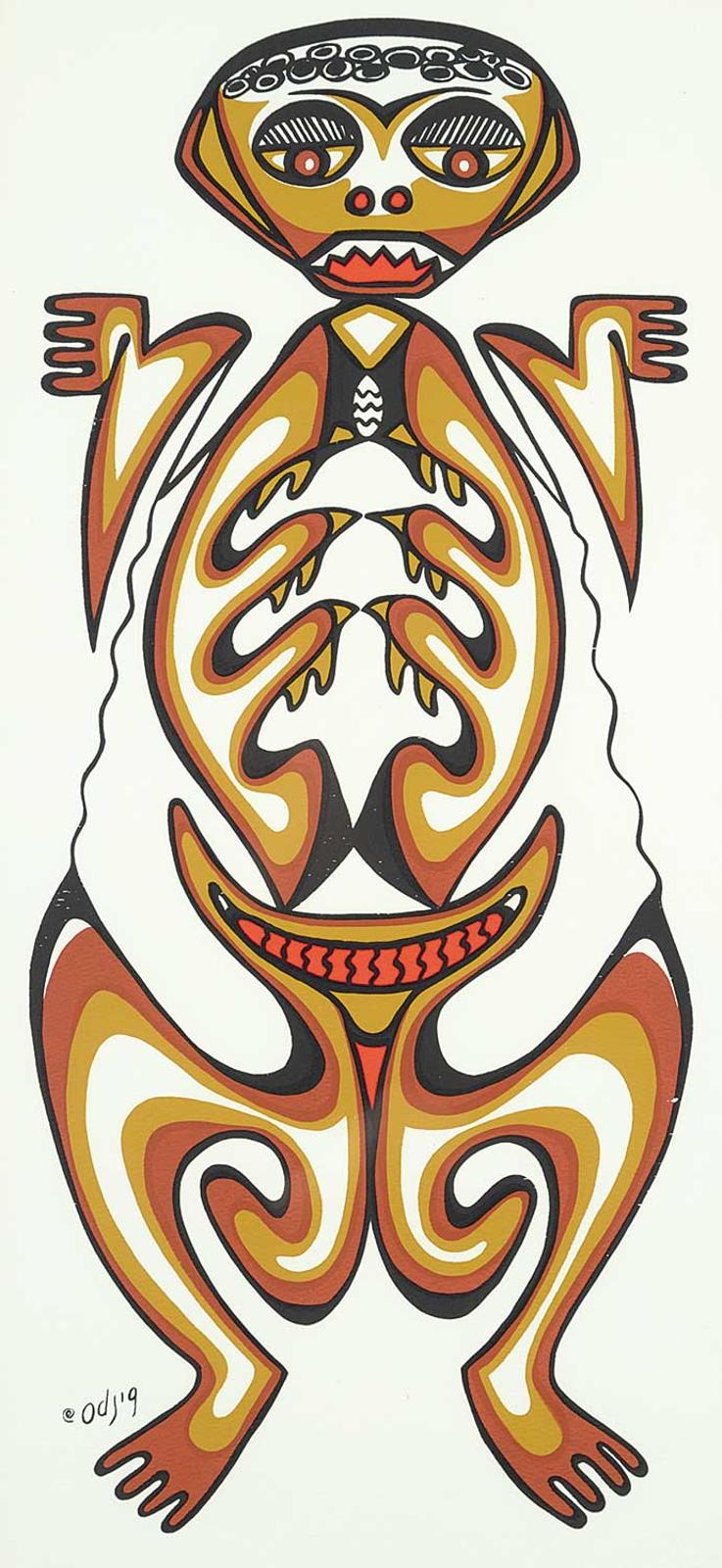 Daphne Odjig (1919-2016) - Untitled - Frog Spirit