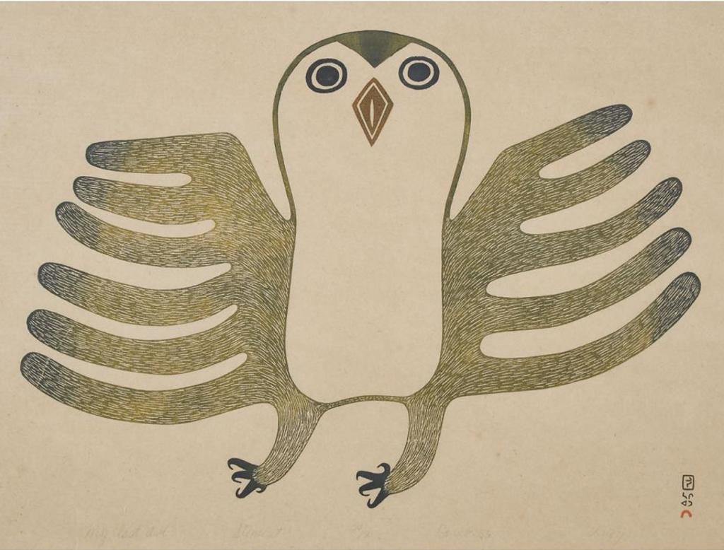 Lucy Qinnuayuak (1915-1982) - My Last Owl