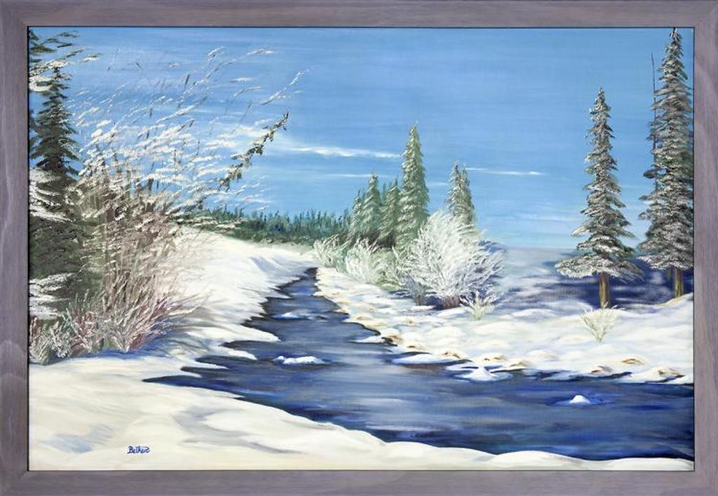 Verna Betker (1933) - Untitled - Winter Landscape