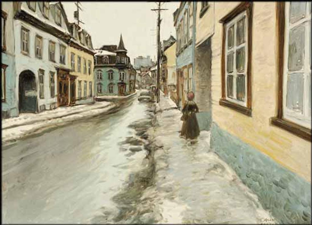 John Geoffrey Caruthers Little (1928-2024) - Rue St-Vallier, Looking to Place Lépine, Québec