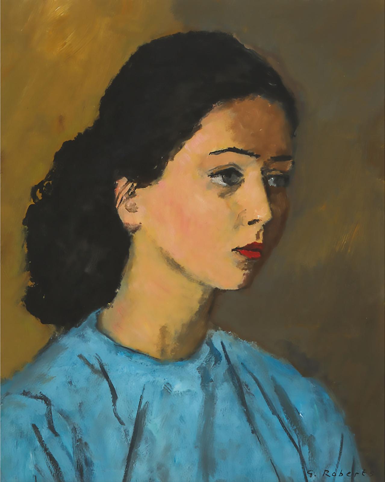 William Goodridge Roberts (1921-2001) - Head Of A Girl, 1958