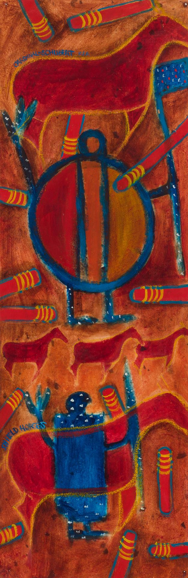 Joane Cardinal-Schubert (1942-2009) - Shield Horses