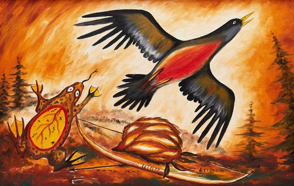 Carl Ray (1942-1978) - Bird and Frog