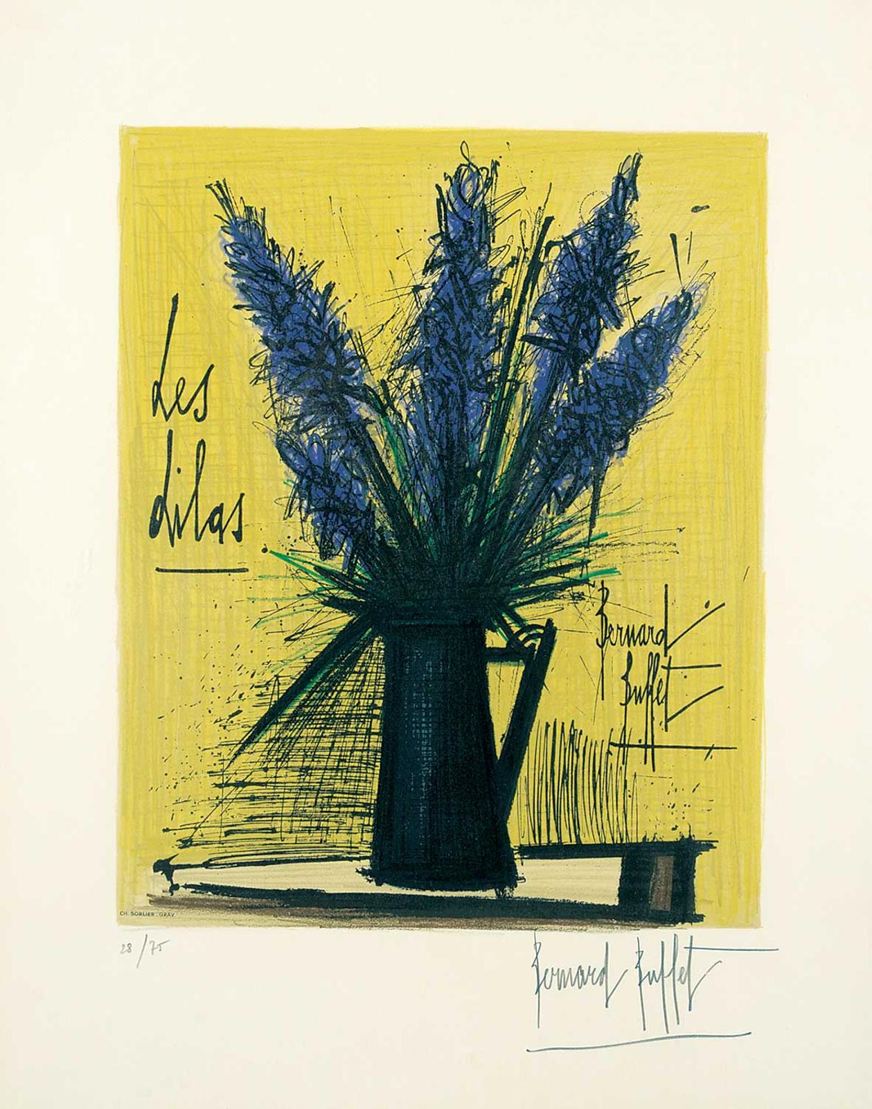 Bernard Buffet (1928-1999) - Les Lilas  #28/75