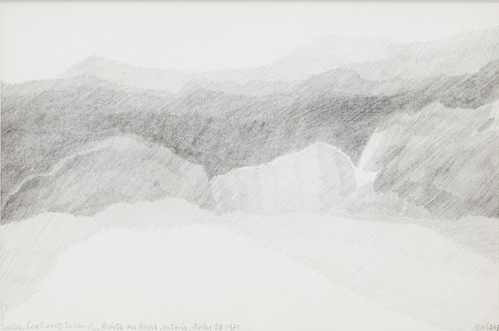 Toni (Norman) Onley (1928-2004) - Rocks, Lookout Island, Pointe au Baril, Ontario