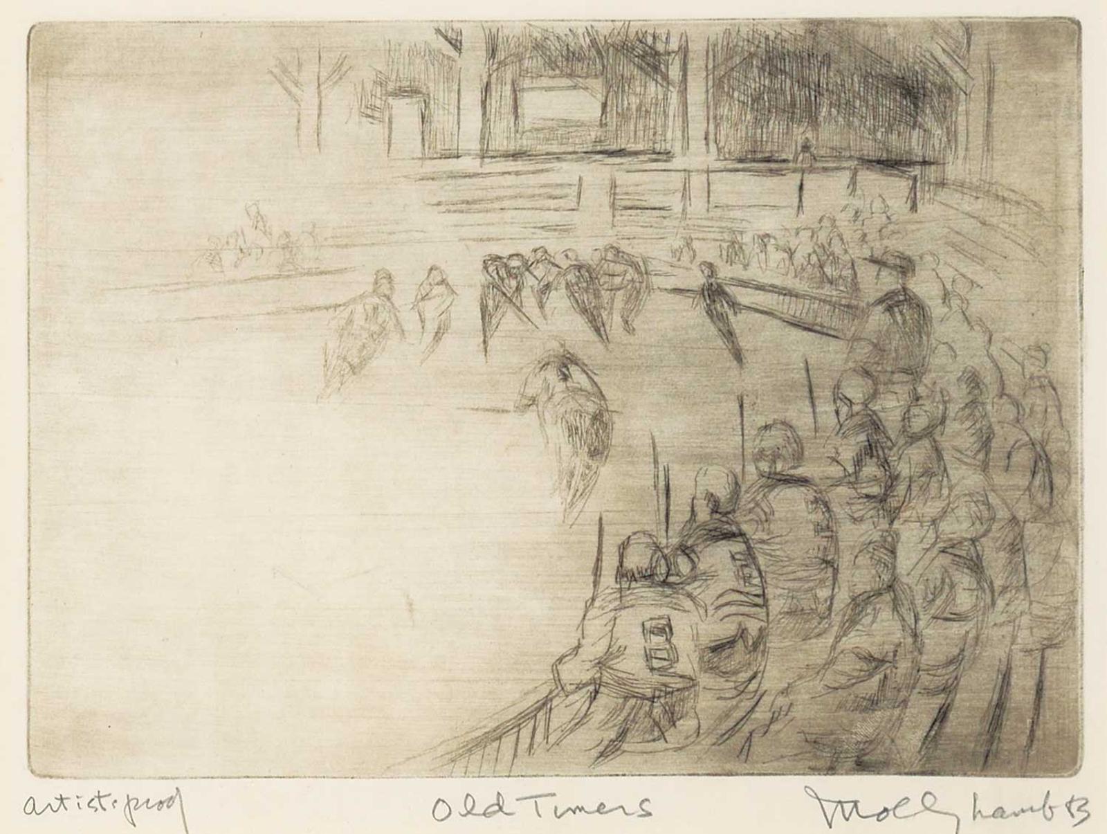 Molly Joan Lamb Bobak (1922-2014) - Old Timers  #Artist Proof