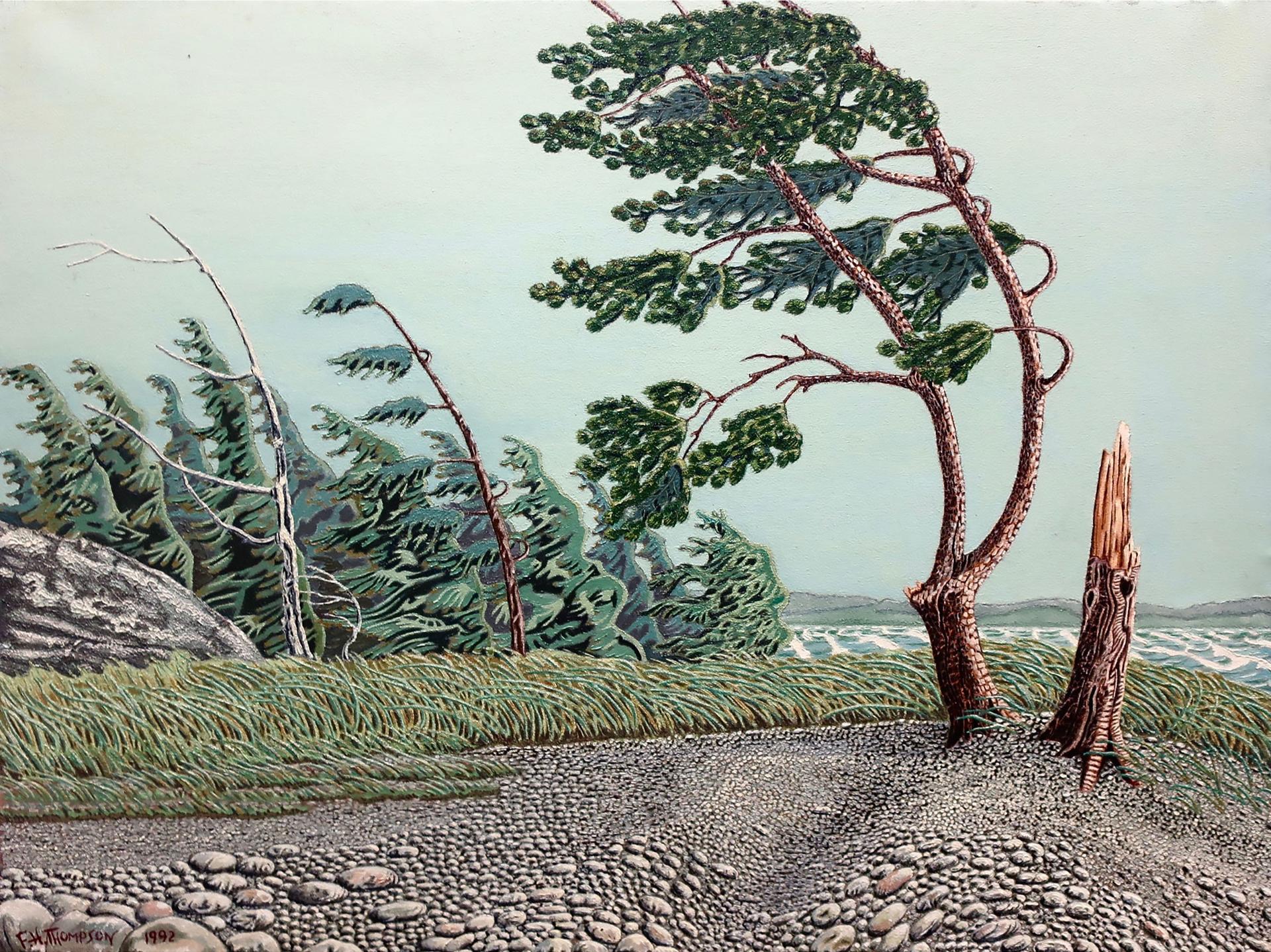 F. Harvey Thompson - Untitled (Windswept Trees)