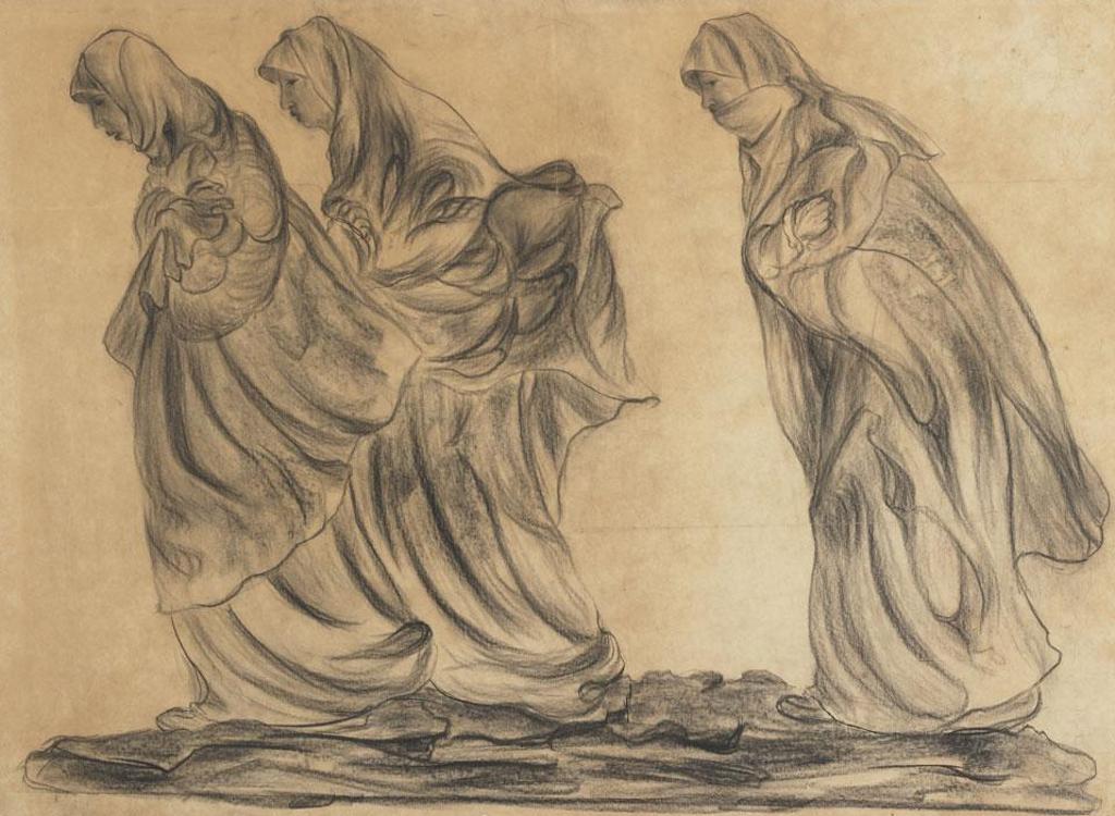 Marc-Aurèle de Foy Suzor-Coté (1869-1937) - Preparatory Study For The “Caughnawaga Women”