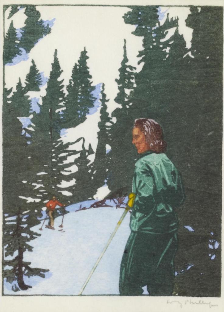 Walter Joseph (W.J.) Phillips (1884-1963) - Ski Trail