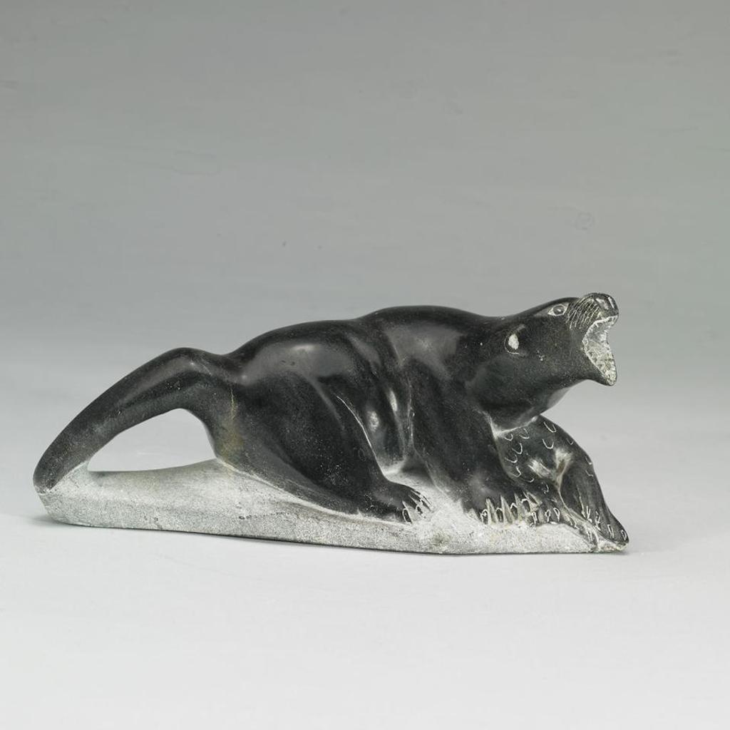Daniel Quma Angiju (1929-1979) - Angry Otter And Seal