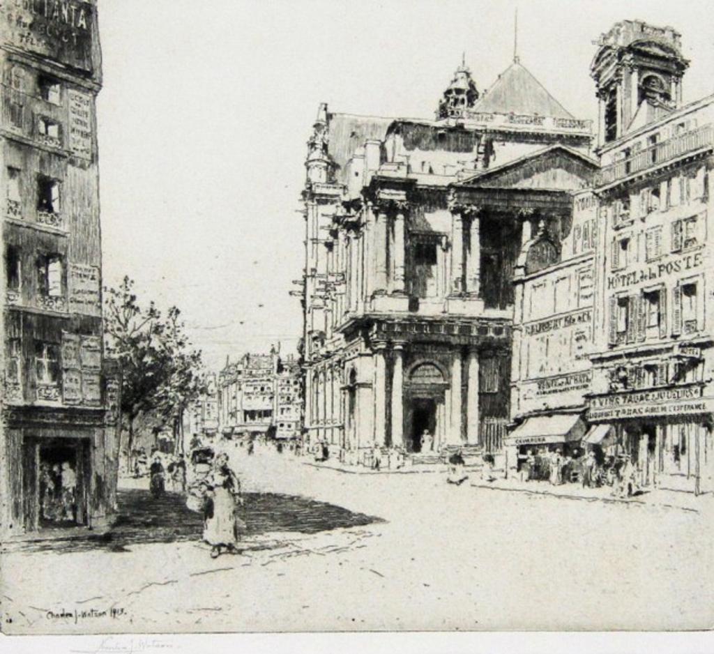 Charles J. Watson (1846-1927) - Pair of Dry-point Etchings