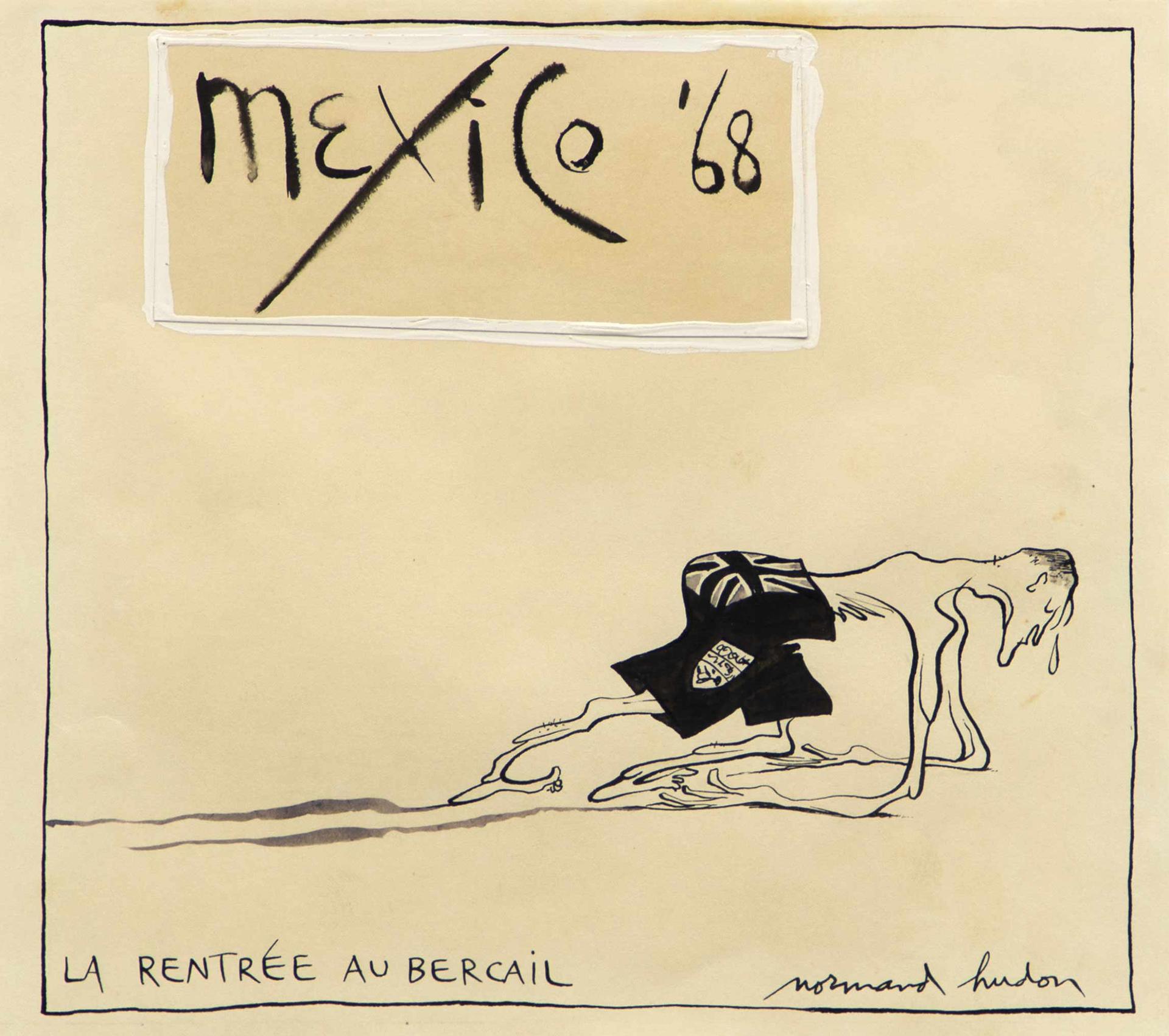 Normand Hudon (1929-1997) - La rentrée au bercail, 1968