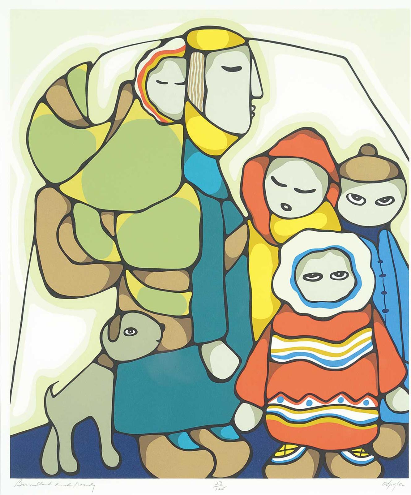 Daphne Odjig (1919-2016) - Bundled and Ready  #23/125