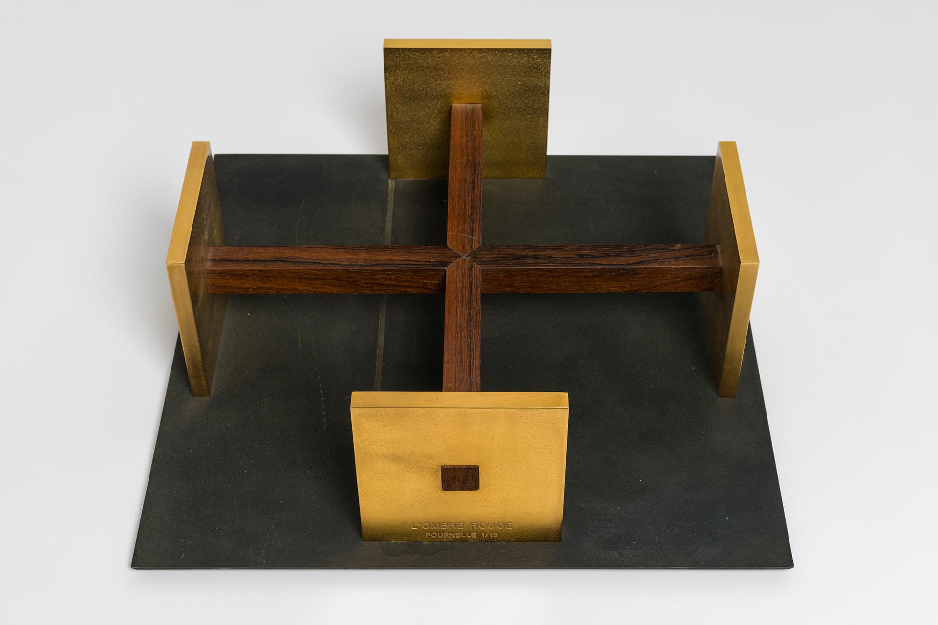André Fournelle (1939) - L'ombre rouge (maquette), 1998