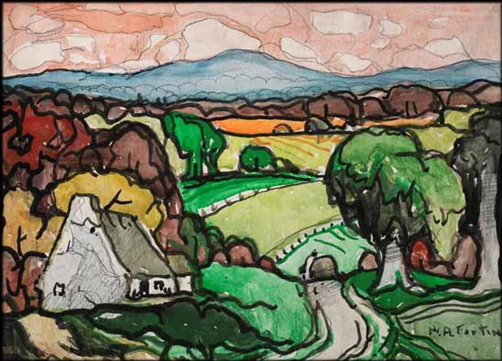 Marc-Aurèle Fortin (1888-1970) - Laurentides, étude