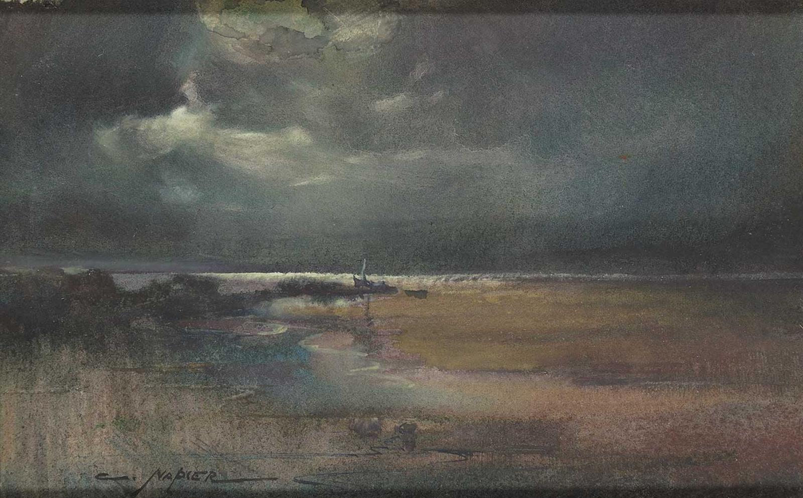 Charles Goddard Napier - The Firth, by Moonlight