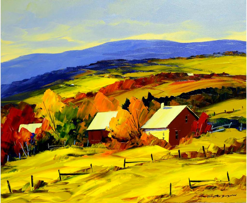 Christian Bergeron (1945) - Paysage d’automne