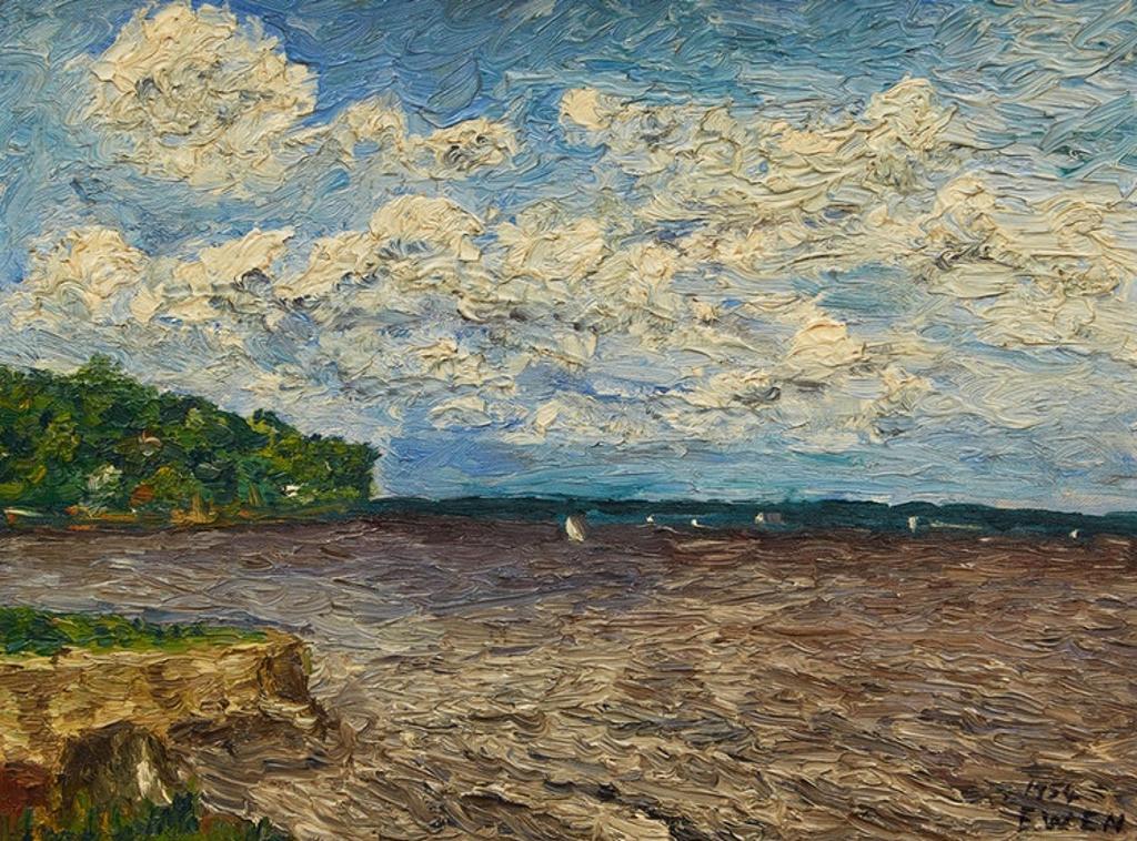William Paterson Ewen (1925-2002) - Sailboats on Lake St. Louie