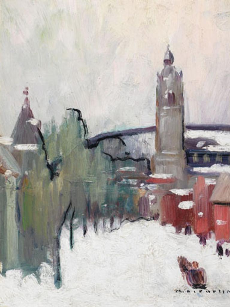 Marc-Aurèle Fortin (1888-1970) - Scène de rue
