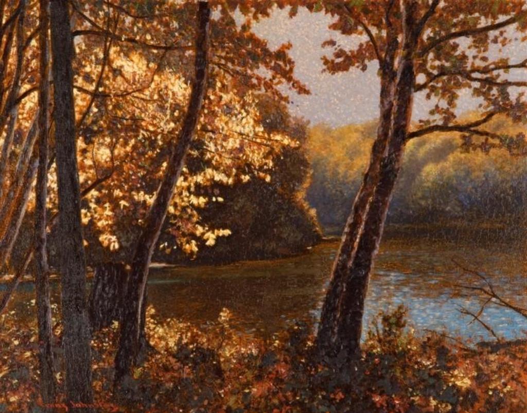 Frank (Franz) Hans Johnston (1888-1949) - October Lagoon Near Parry Sound, Ontario