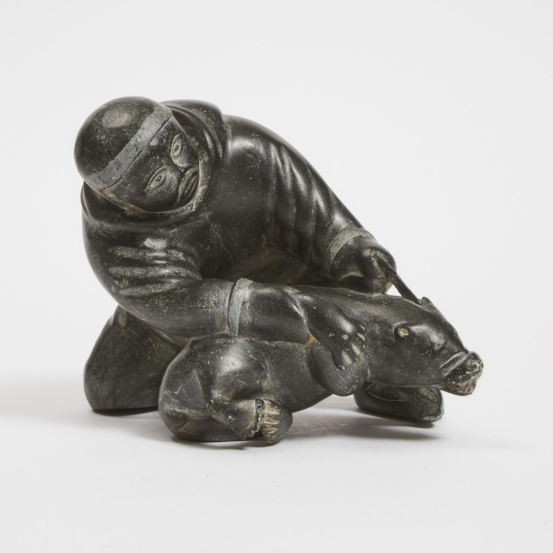Abraham Niaquq Irquq (1930) - Hunter Killing Prey
