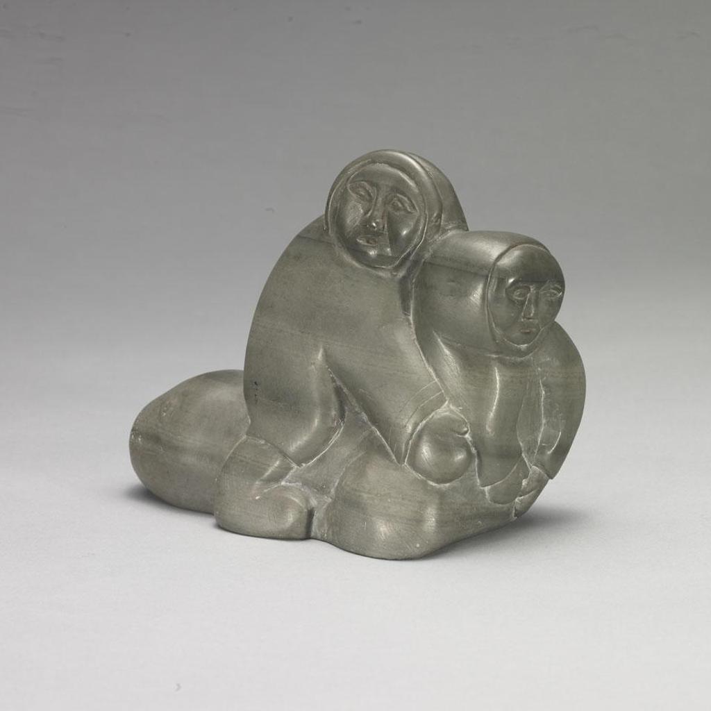 Annie Niviaxie (1930-1989) - Two Figures And A Seal