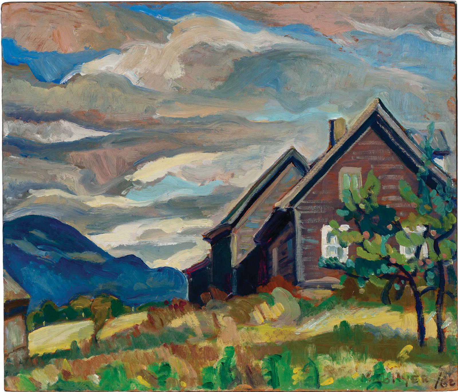 Nora Frances Elisabeth Collyer (1898-1979) - House, Magog - Back Road To Orford