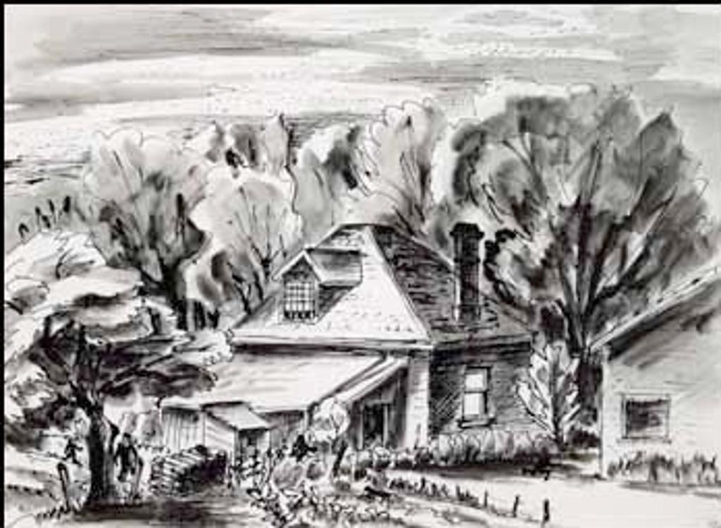 Carl Fellman Schaefer (1903-1995) - Back of our House, Hanover