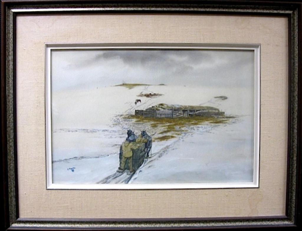 Armand J. Paquette (1930) - Cattle Feeding - Winter