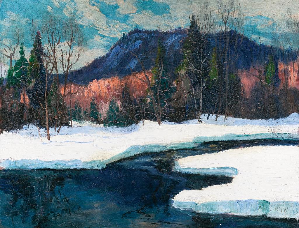 Maurice Galbraith Cullen (1866-1934) - Winter Landscape With River