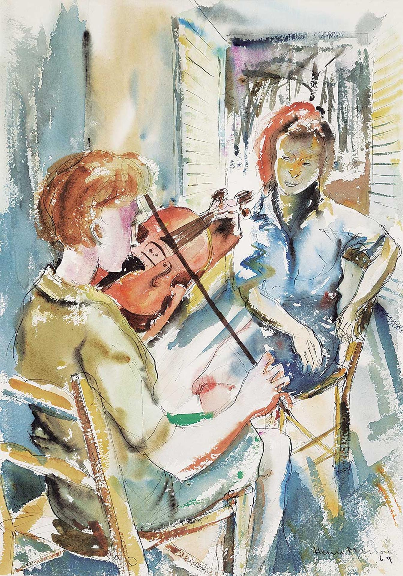 Henri Leopold Masson (1907-1996) - Violinist