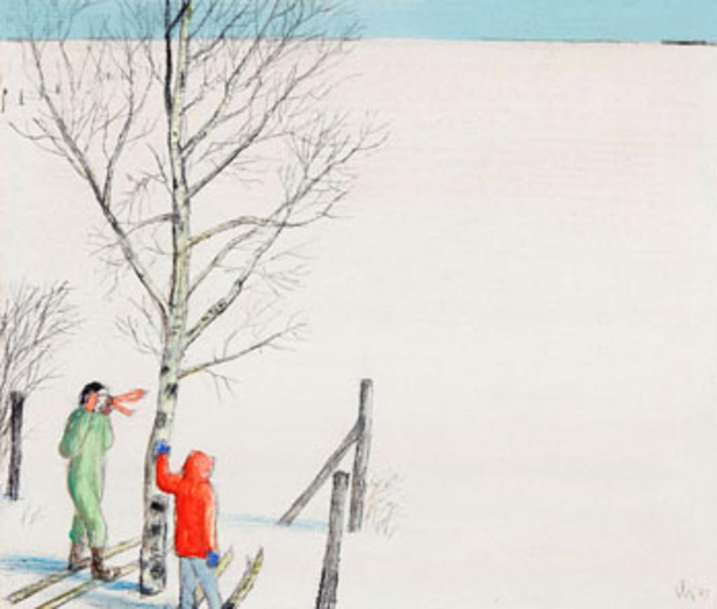 William Kurelek (1927-1977) - Next Shelter, Two Miles
