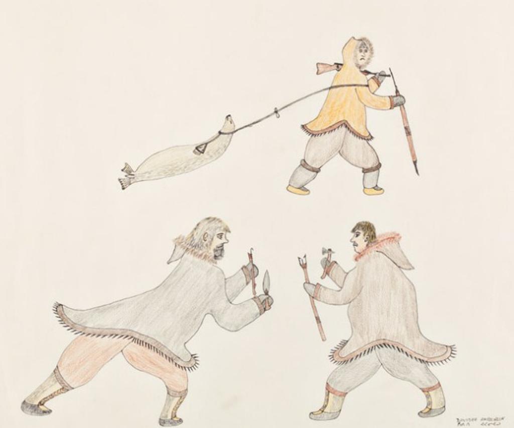 Davidee Akpalialuk (1945) - Pangnirtung, Untitled, 1990