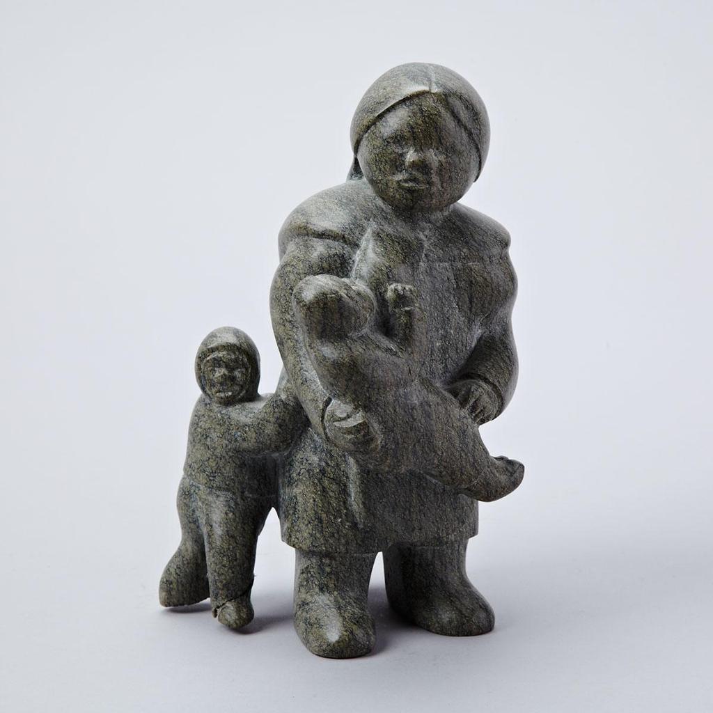 Madeleine Isserkut Kringayark (1928-1984) - Mother With Two Children