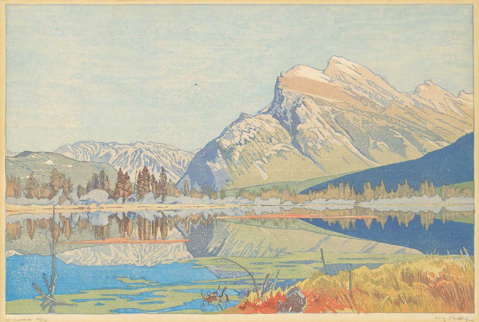 Walter Joseph (W.J.) Phillips (1884-1963) - Mount Rundle #71/100