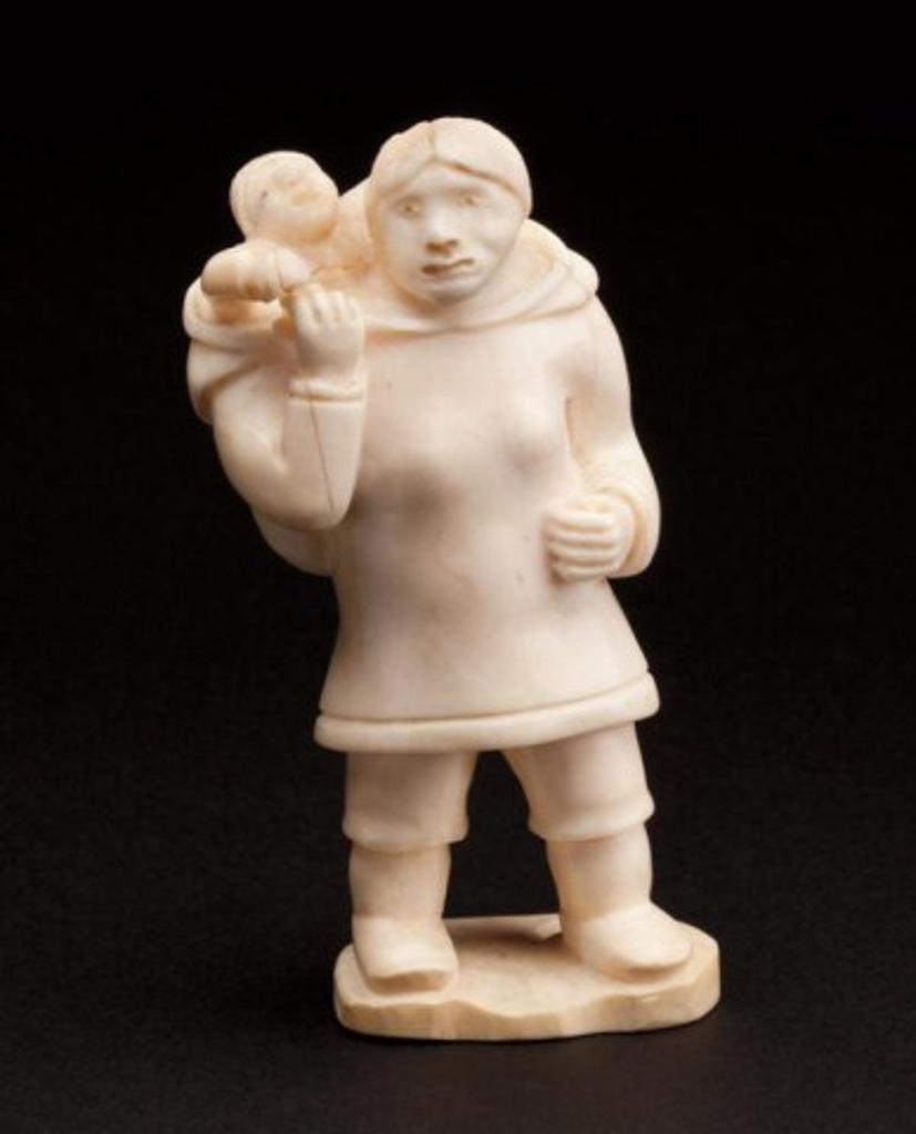 Silasie Angnakok (1937) - Broughton Island, Mother with a child in her pouch, ca. late 1970s-early 1980s