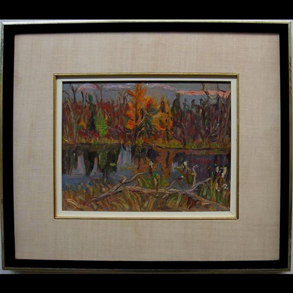 Ralph Wallace Burton (1905-1983) - Tamarac And Reflections - Brazil Lake, Ont.