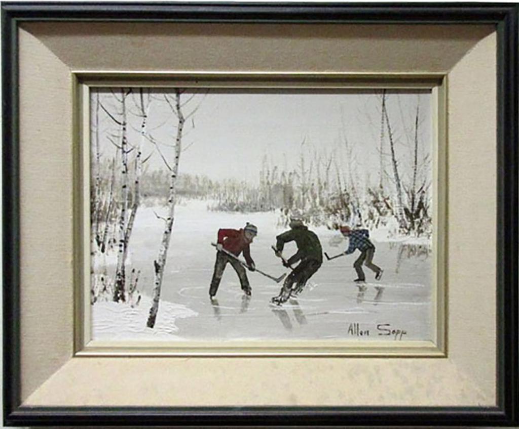 Allen Fredrick Sapp (1929-2015) - Three Kids Having Fun