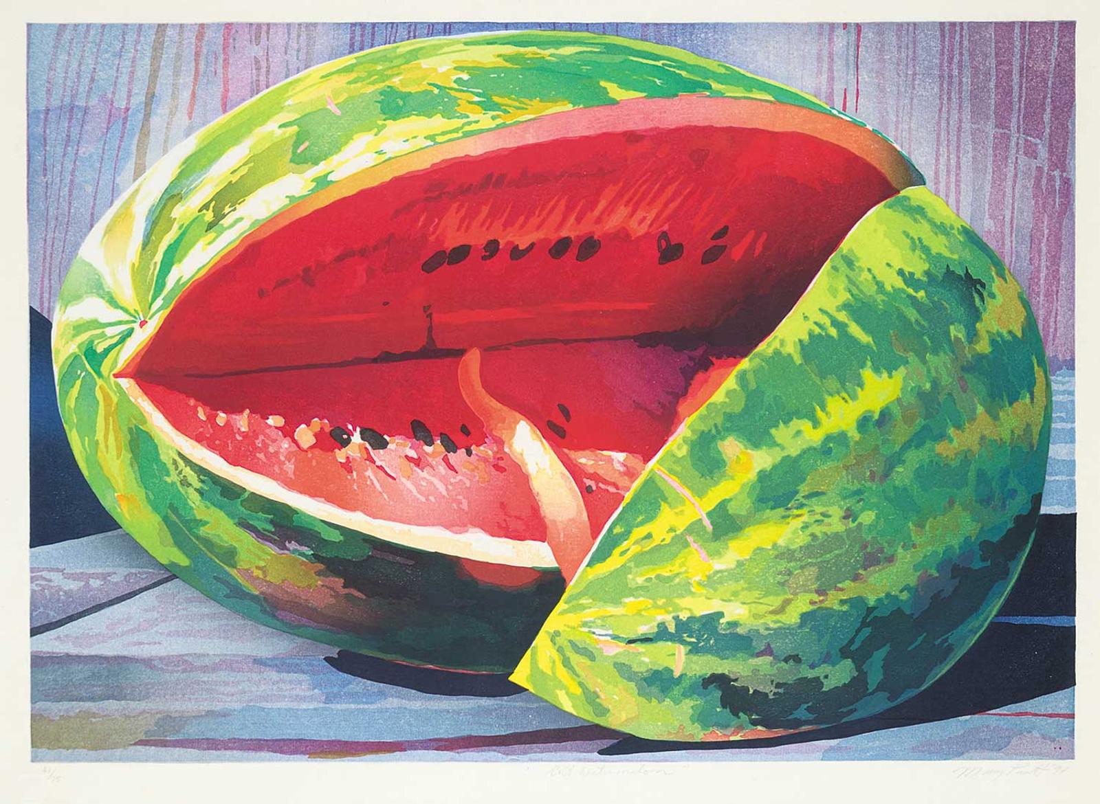 Mary Frances West Pratt (1935-2018) - Cut Watermelon #61/75