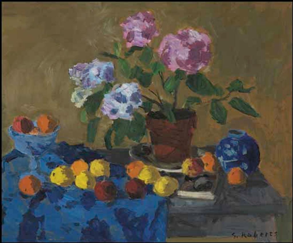 William Goodridge Roberts (1921-2001) - Still Life with Blue Cloth