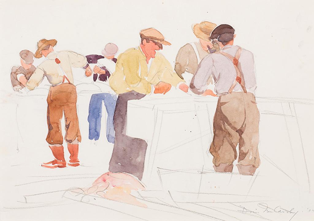 Doris Jean McCarthy (1910-2010) - Gutting Fish - Gaspe