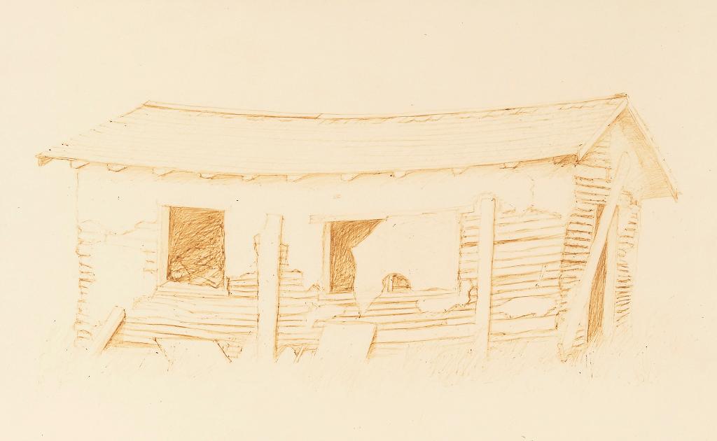 William Kurelek (1927-1977) - Abandoned Pioneer Chicken Coop