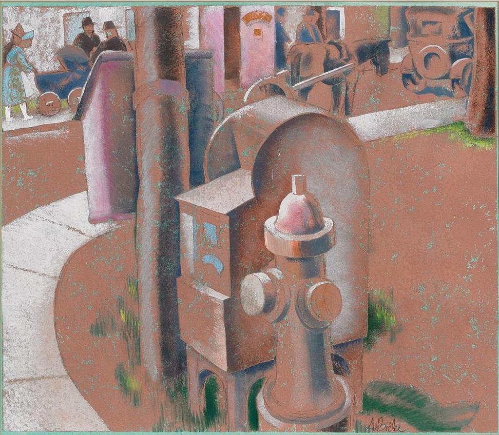 Andre Charles Bieler (1896-1989) - Street Scene