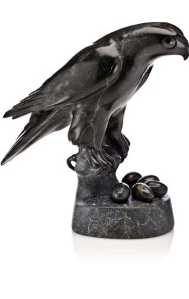 Charlie Ugyuk (1931-1998) - Falcon with Eggs